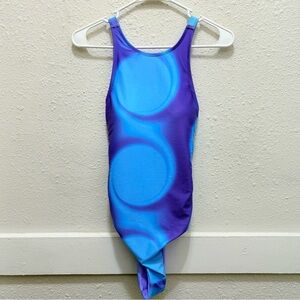 HOSBJERG FULON SWIMSUIT IN WATER CIRCLE FLAWED Size Small
